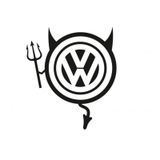 Volkswagen Araba Komik Şeytan Sticker Yapıştırma