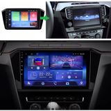 Volkswagen B8 Android Multimedya Sistemi 4-64 Cadence R18 (2004-2007) Ön Kayıt Kamera Hediyeli - Siyah
