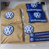 Volkswagen Bej Servis Kılıfı,Yastık,Kemer Pedi Ve Ayna Ipi Set
