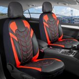 Volkswagen Bora Lüx Deri Oto Koltuk Kılıfı Ön Arka Takım Set Classy KIRMIZI SİYAH