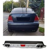 Volkswagen Bora Uyumlu Body Kit Difüzör 4 Çıkış Yuvarlak Gri Model 1
