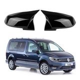 Volkswagen Caddy 2015-2020 Araca Özel Batman Yarasa Ayna Kapağı Pianoblack