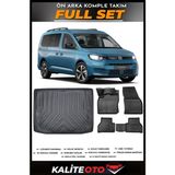 Volkswagen Caddy Bagaj Havuzu+4.5d Havuzlu Paspas Seti 2023 Model - Siyah