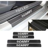 Volkswagen Caddy Karbon Kapı Eşiği Koruma Sticker (4lu Set)