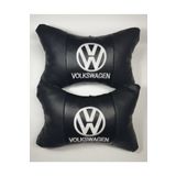 Volkswagen Deri Yastık - Papyon Yastık - Deri Boyun Yastığı - Beyaz CMS - 446