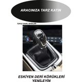 VOLKSWAGEN GOLF 3 uyumlu oto,araç vites körüğü siyah dikiş
