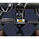 Volkswagen Golf 4 1997-2003 Uyumlu Mavi Dikişli Siyah Deri Paspas