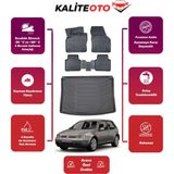 Volkswagen Golf 4 2000 Model Bagaj Havuzu+4d Araca Özel Havuzlu Paspas Takımıı Prqx - Siyah