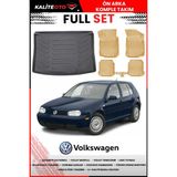 Volkswagen Golf 4 2001 Model 4d Bagaj ve Pro Serisi Havuzlu Bej Paspas Takımı - Siyah