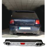 Volkswagen Golf 4 Uyumlu Body Kit Difüzör 4 Çıkış Yuvarlak Gri Model 1