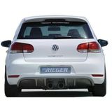 Volkswagen Golf 6 İcin (2009-2012) Arka Tampon Eki - Difuzor (Plastik)