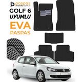 Volkswagen Golf 6 Uyumlu Hücreli Premium Eva Paspas Seti - Siyah
