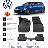 Volkswagen Golf 7 2012-2020 4.5d Premium Havuzlu Siyah Paspas Takımı Kokusuz
