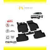 Volkswagen Golf 7 2012-2020 4d Havuzlu Paspas - Siyah