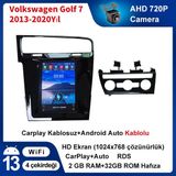 Volkswagen Golf 7 2013-2020 Yıl Android Sürüm 13 Kablosuz Carplay Navigasyon Multimedya 10.2 Inç Ekran 2gb Ram +32GB Bellek Çerçeve ve Arka Görüş Kamerası Dahildir
