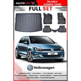 Volkswagen Golf 7 2017 Model 4d Üst Bagaj ve Pro Serisi Havuzlu Paspas Takımı - Siyah