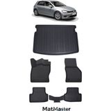 Volkswagen Golf 7 2017 Model 5d Premium Ekstra Havuzlu Paspas ve Bagaj Havuzu Set - Siyah