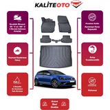 Volkswagen Golf 7 2017 Model Bagaj Havuzu+4d Araca Özel Havuzlu Paspas Takımıı Prqx - Siyah