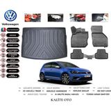 Volkswagen Golf 7 2018 Model 3D Bagaj Havuzu+4d Havuzlu Paspas Seti - Siyah