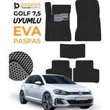 Volkswagen Golf 7.5 Uyumlu Hücreli Premium Eva Paspas Seti - Siyah
