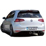 Volkswagen Golf 7 İcin (2012-2016) R400 Arka Tampon Eki - Difuzor (Plastik)
