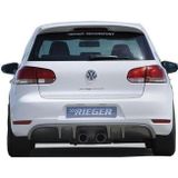 Volkswagen Golf Uyumlu 6 (2009-2012) Arka Tampon Eki - Difüzör (Plastik)