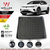 Volkswagen Id4 Bagaj Havuzu 2021 2025 Arası Uyumlu 3D Wöller Ultraflex Esnek - Siyah