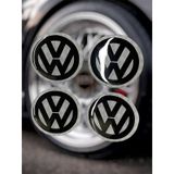 Volkswagen Jant Göbeği Damla Etiket 4 Lü Oto Universal Jant Göbeği 3d Jant Arması Damla Sticker Seti2 Çok Renkli