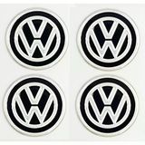 Volkswagen Jant Göbeği Göbek Arması Sticker 4'Lü Set