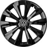 Volkswagen Jetta 16 Inç Jant Kapağı Amblemli Piano Black 4'lü Set 214