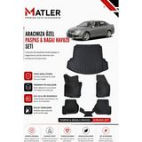 Volkswagen Jetta 2006 Model 4d Ekstra Havuzlu Paspas ve Bagaj Havuzu Set - Siyah