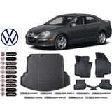 Volkswagen Jetta 2008 Model Bagaj Havuzu Araca Özel Siyah Extra Havuzlu Paspas Takımı