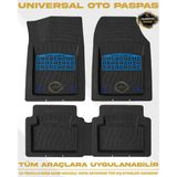 Volkswagen Jetta 2008 Model Uyumlu 4D Jkr Pro Mavı Havuzlu Paspas Universal-Yumuşak Kaymaz Taban