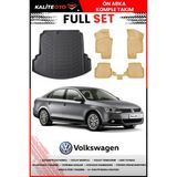 Volkswagen Jetta 2012 Model 4d Cepli Bagaj ve Pro Serisi Havuzlu Bej Paspas Takımı - Siyah