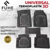 Volkswagen Jetta 2016 Uyumlu 3D Havuzlu Paspas Siyah Renk Termoplastik