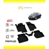 Volkswagen Jetta 5 2005-2010 4d Havuzlu Paspas - Siyah