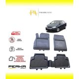 Volkswagen Jetta 5 2005-2010 Uyarlanabilir Universal Havuzlu Paspas - Siyah