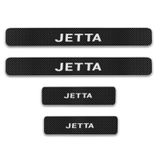 Volkswagen Jetta Carbon Fiber Kapı Eşiği Yazısı Sticker 4Adet