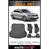 Volkswagen Jetta Cepli Bagaj Havuzu+4.5d Havuzlu Paspas Seti 2013 Model - Siyah