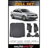 Volkswagen Jetta Cepsiz Bagaj Havuzu+4.5d Havuzlu Paspas Seti 2012 Model - Siyah