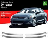 Volkswagen Jetta Krom İcin On Panjur 4 Parca. 2011-2014