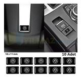 Volkswagen Logo Arma Direksiyon Jant Vites Torpido Ayna Damla Silikon Etiket Oto Sticker 18x11mm