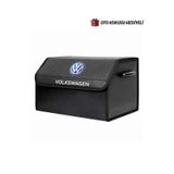 Volkswagen Marka Logolu Oto Bagaj Organizer Çanta Oto Bagaj Çantası 2 Bölmeli Suni Deri Boyutlar : 48 Cm X 31 Cm X 29 Cm