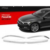 Volkswagen Passat B-8 2015-2018 Krom Far Kaşı+Kaput Üstü Paslanmaz Çelik