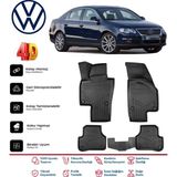 Volkswagen Passat B6 2005-2010 4.5d Premium Havuzlu Siyah Paspas Takımı Kokusuz