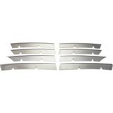 Volkswagen Passat B6 2005-2010 Krom Ön Panjur 8 Parça Paslanmaz Çelik - 315 Gri