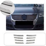 Volkswagen Passat B6 Uyumlu 2005-2010 Krom Ön Panjur 8 Parça Paslanmaz Çelik
