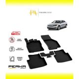 Volkswagen Passat B7 2010-2014 4d Havuzlu Paspas - Siyah