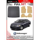 Volkswagen Passat B7 2011 Model 4d Bagaj ve Pro Serisi Havuzlu Bej Paspas Takımı - Siyah