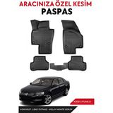 Volkswagen Passat B7 2014 Model Araca Özel Havuzlu Paspas Takım - Siyah